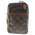 Louis Vuitton Mini Amazon Monogram Leather Shoulder Bag Gold Brown