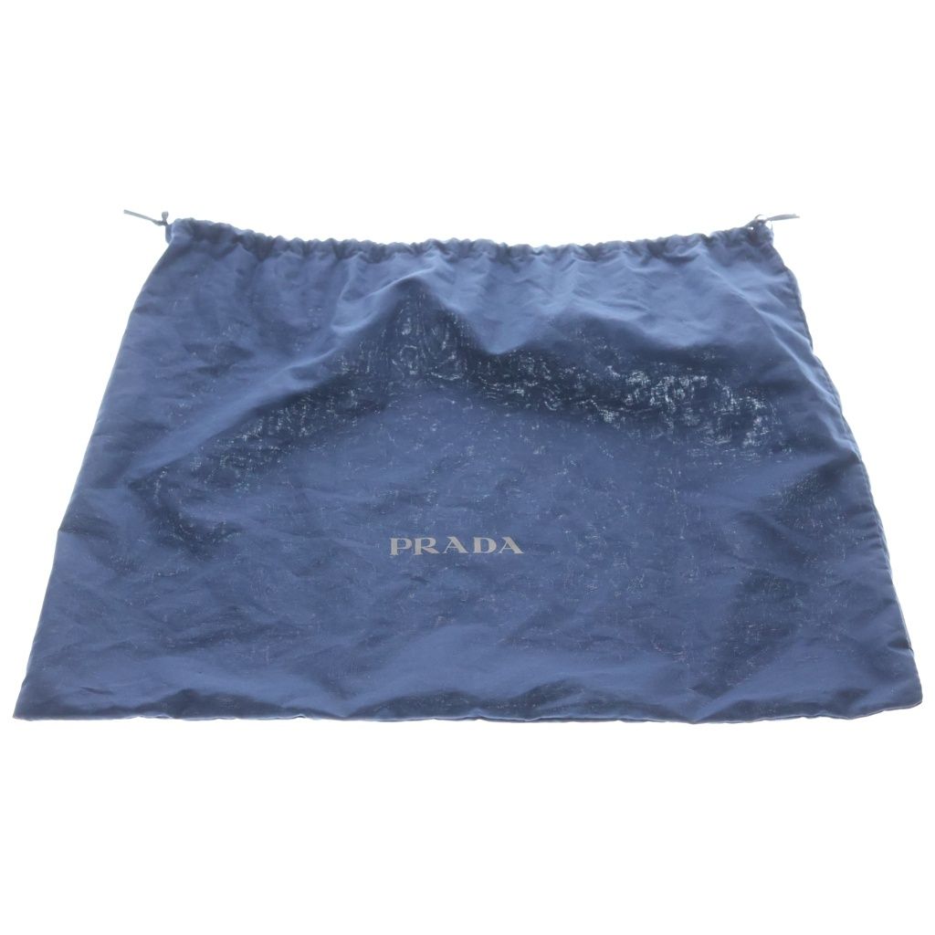 Prada Re-Nylon Triangle Logo Plate Bucket Hat Black — view 8