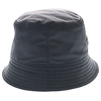 Prada Re-Nylon Triangle Logo Plate Bucket Hat Black — view 2