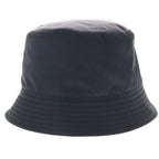 Prada Re-Nylon Triangle Logo Plate Bucket Hat Black