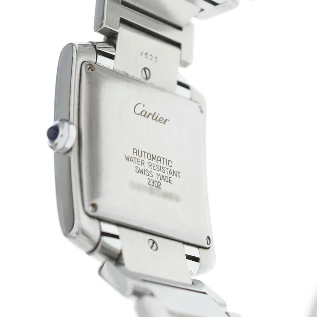 Cartier Tank Francaise LM White Dial SS at Stainless Steel Automatic Winding — view 5