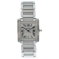 Cartier Tank Francaise LM White Dial SS at Stainless Steel Automatic Winding