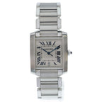 Cartier Tank Francaise LM White Dial SS at Stainless Steel Automatic Winding