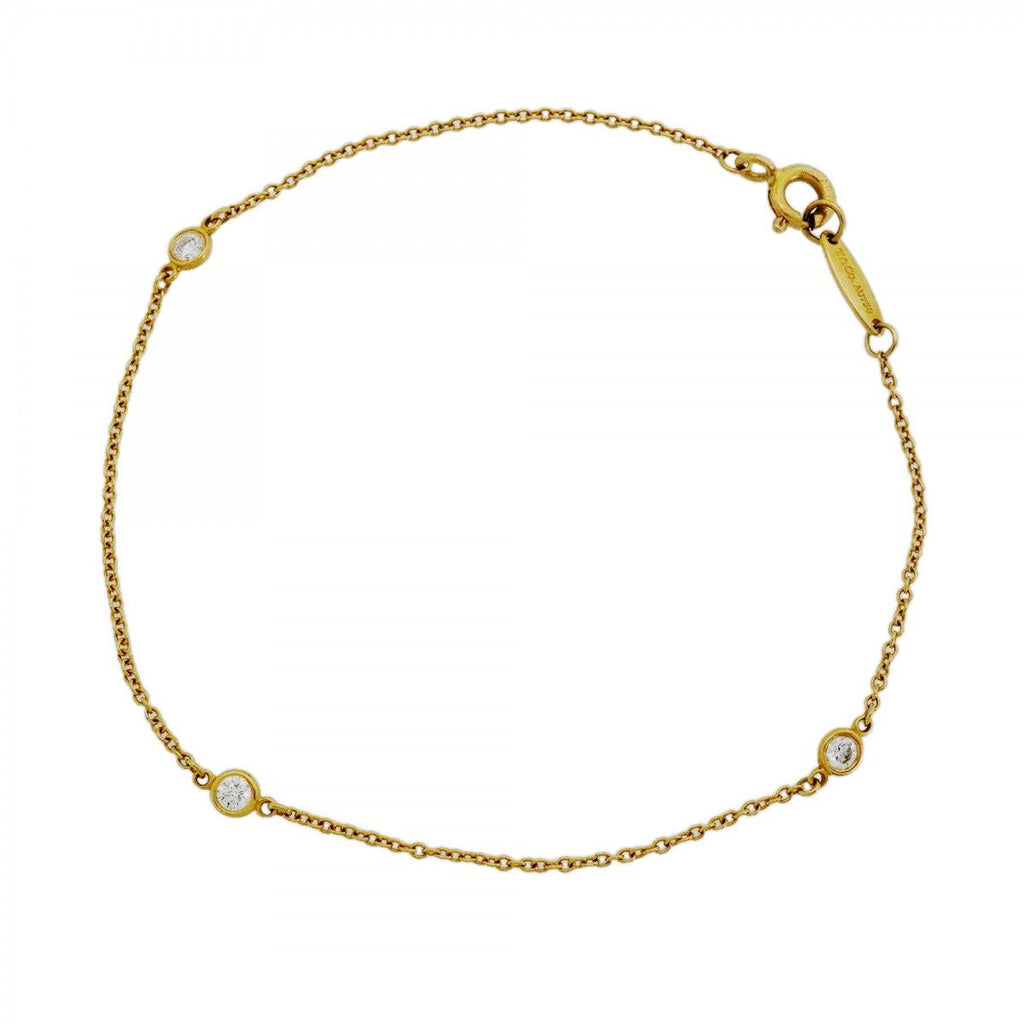 Tiffany & Co Bracelet by the Yard 18k Yellow Gold Diamond
