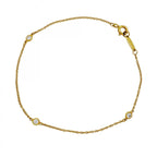 Tiffany & Co Bracelet by the Yard 18k Yellow Gold Diamond