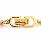 Dior Necklace CD Logo Gold Plated Rhinestone — view 4