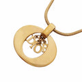Dior Necklace Logo Gold Plated