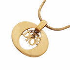 Dior Necklace Logo Gold Plated