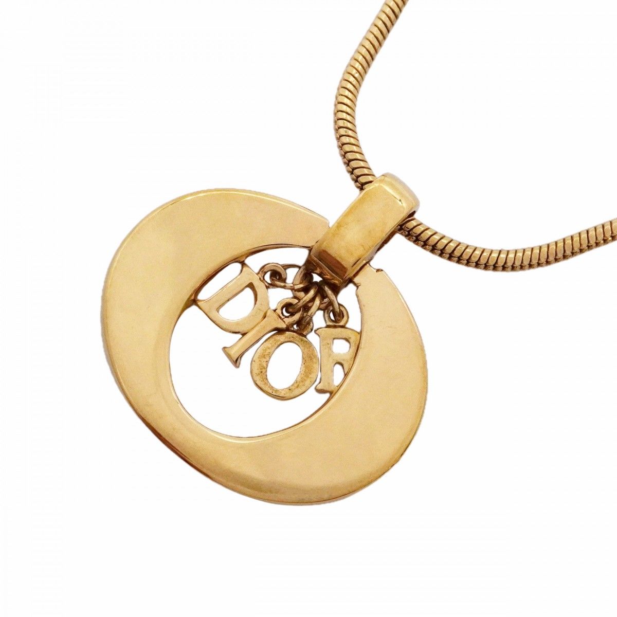 Dior Necklace Logo Gold Plated