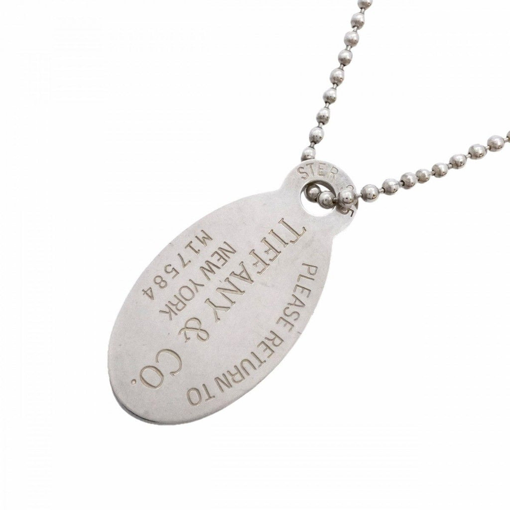 Tiffany & Co Necklace Return to Ball Chain Oval Silver