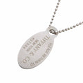 Tiffany & Co Necklace Return to Ball Chain Oval Silver