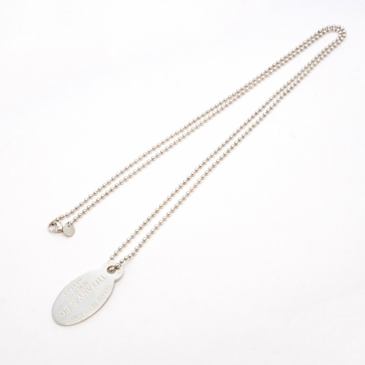 Tiffany & Co Necklace Return to Ball Chain Oval Silver — view 3