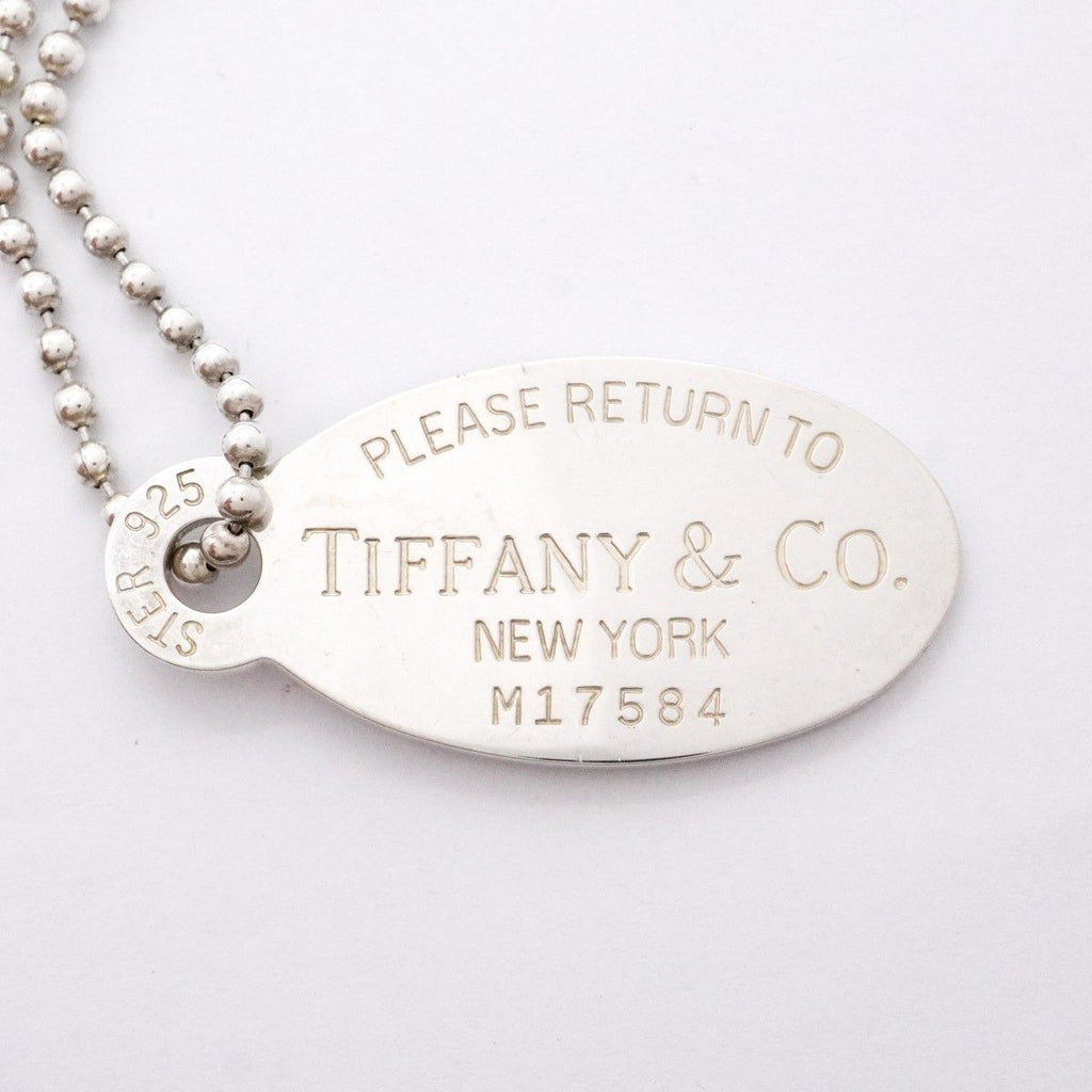 Tiffany & Co Necklace Return to Ball Chain Oval Silver — view 6