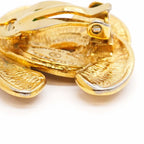 Chanel Earrings Vintage CC Logo Quilted Gold Plated — view 8