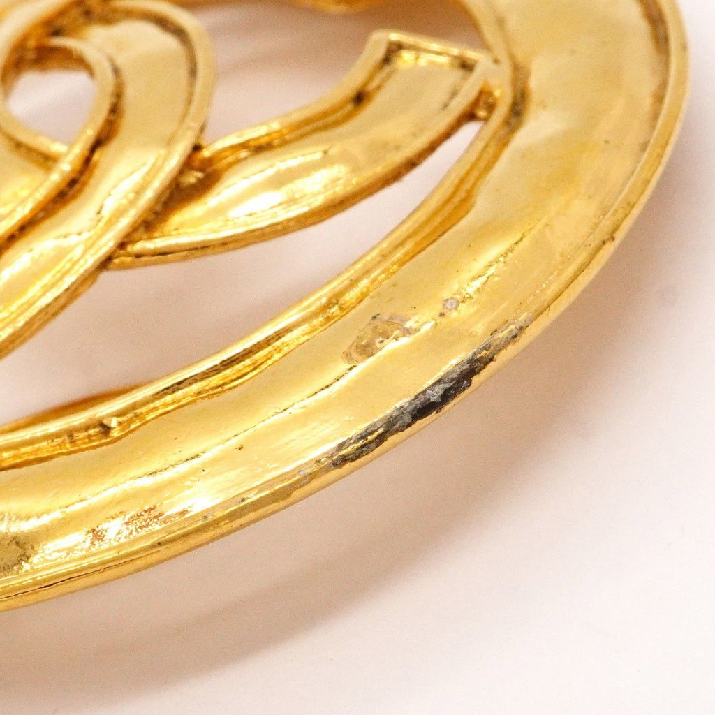 Chanel Brooch Vintage CC Logo Round — view 8