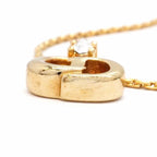 Dior Necklace CD Logo Gold Plated Rhinestone — view 7
