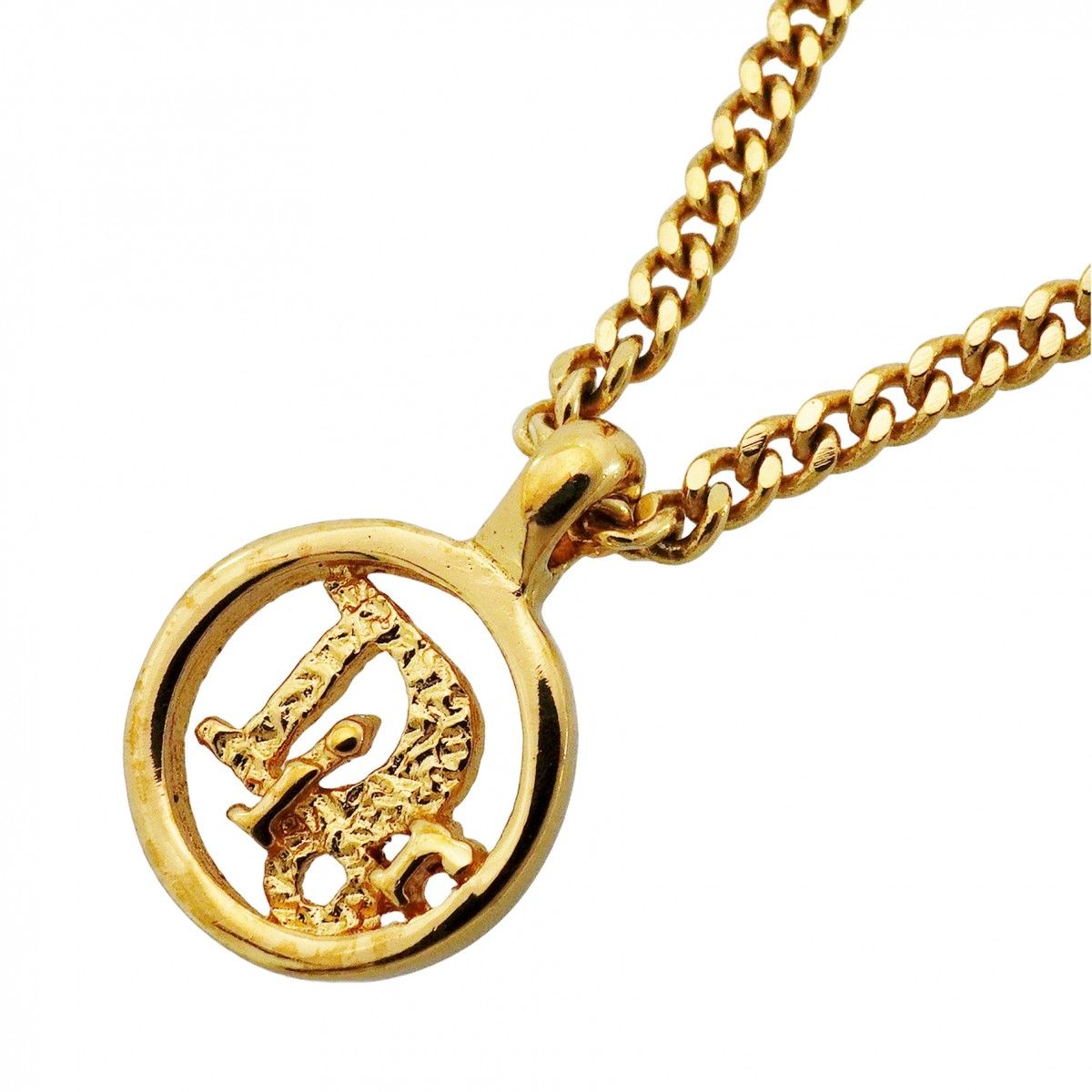 Dior Necklace Logo Gold Plated