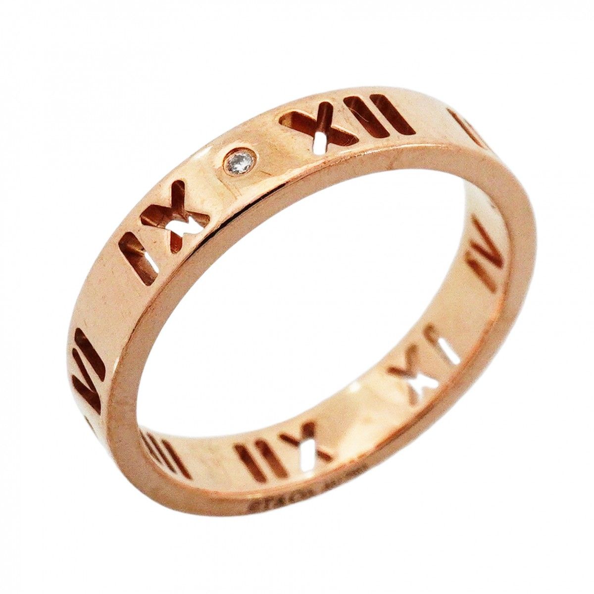 Tiffany & Co Ring Atlas Earrings 18k Pink Gold Diamond No 10