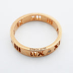 Tiffany & Co Ring Atlas Earrings 18k Pink Gold Diamond No 10 — view 4