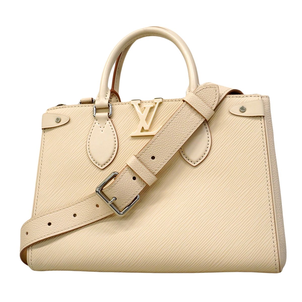 Louis Vuitton Handbag Epi Grenelle Tote PM Quartz 2-Way