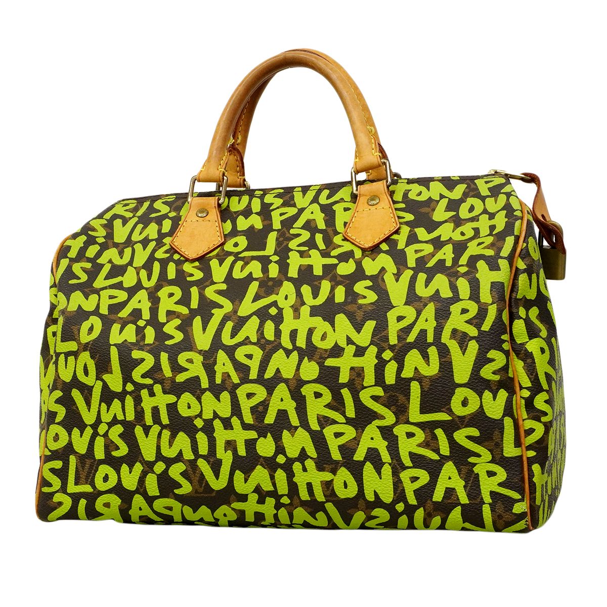 Louis Vuitton Handbag Monogram Graffiti Speedy 30 Vert