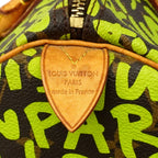 Louis Vuitton Handbag Monogram Graffiti Speedy 30 Vert — view 5