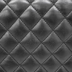 Chanel Shoulder Bag Quilted Lambskin Black Gold — view 9