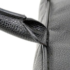 Chanel Handbag Quilted Caviar Leather Black Gold — view 8