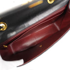 Chanel Shoulder Bag Deca Quilted Lambskin Black Gold — view 4