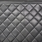 Chanel Shoulder Bag Deca Quilted Lambskin Black Gold — view 9