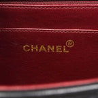 Chanel Shoulder Bag Deca Quilted Lambskin Black Gold — view 5