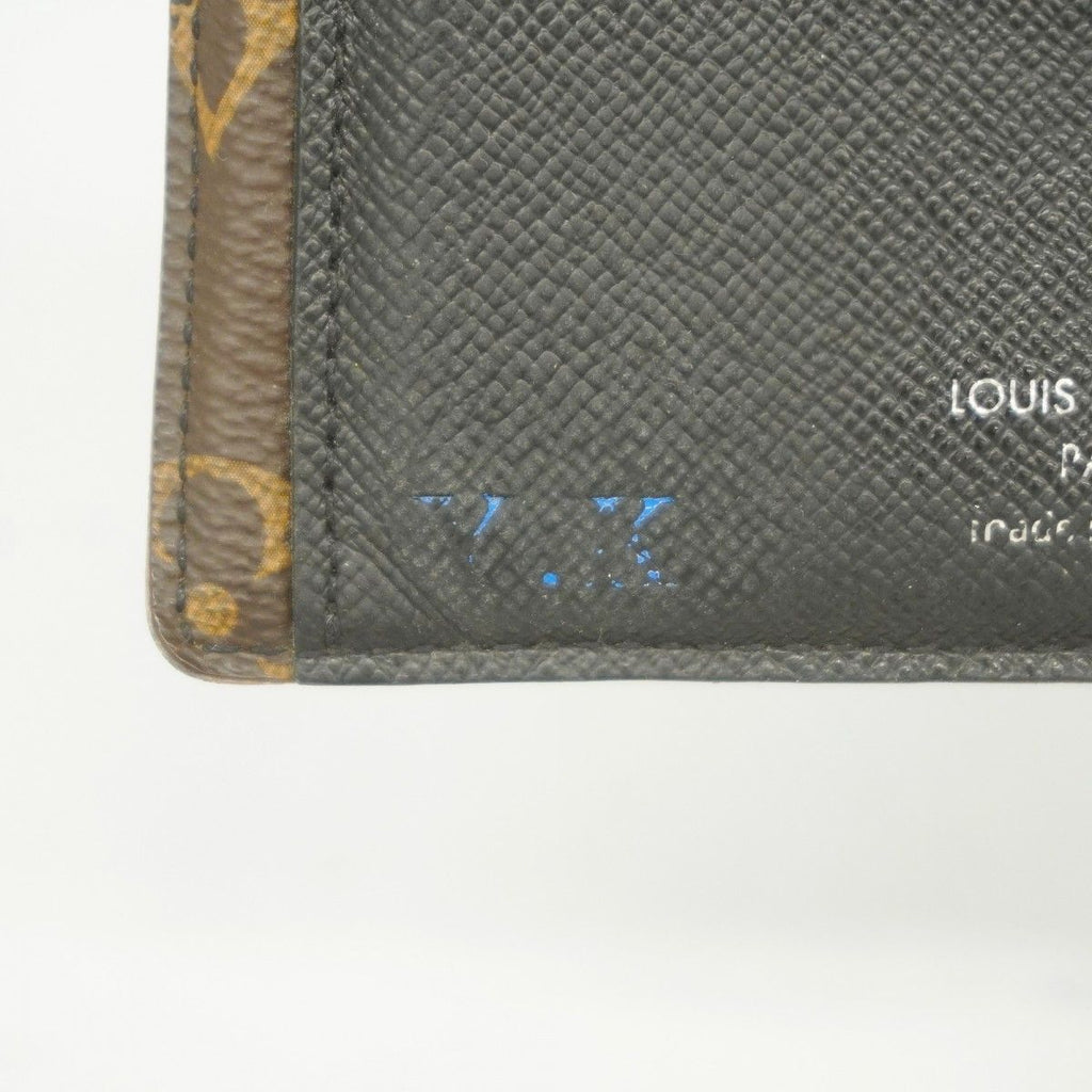 Louis Vuitton Wallet Monogram Macassar Portefeuille Mindoro Brown Black — view 5