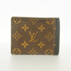 Louis Vuitton Wallet Monogram Macassar Portefeuille Mindoro Brown Black — view 9