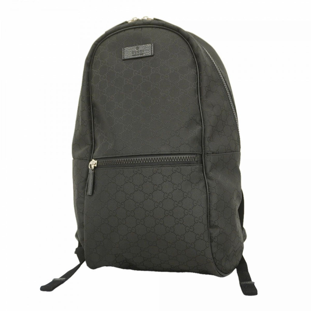 Gucci Backpack GG Nylon Black Silver