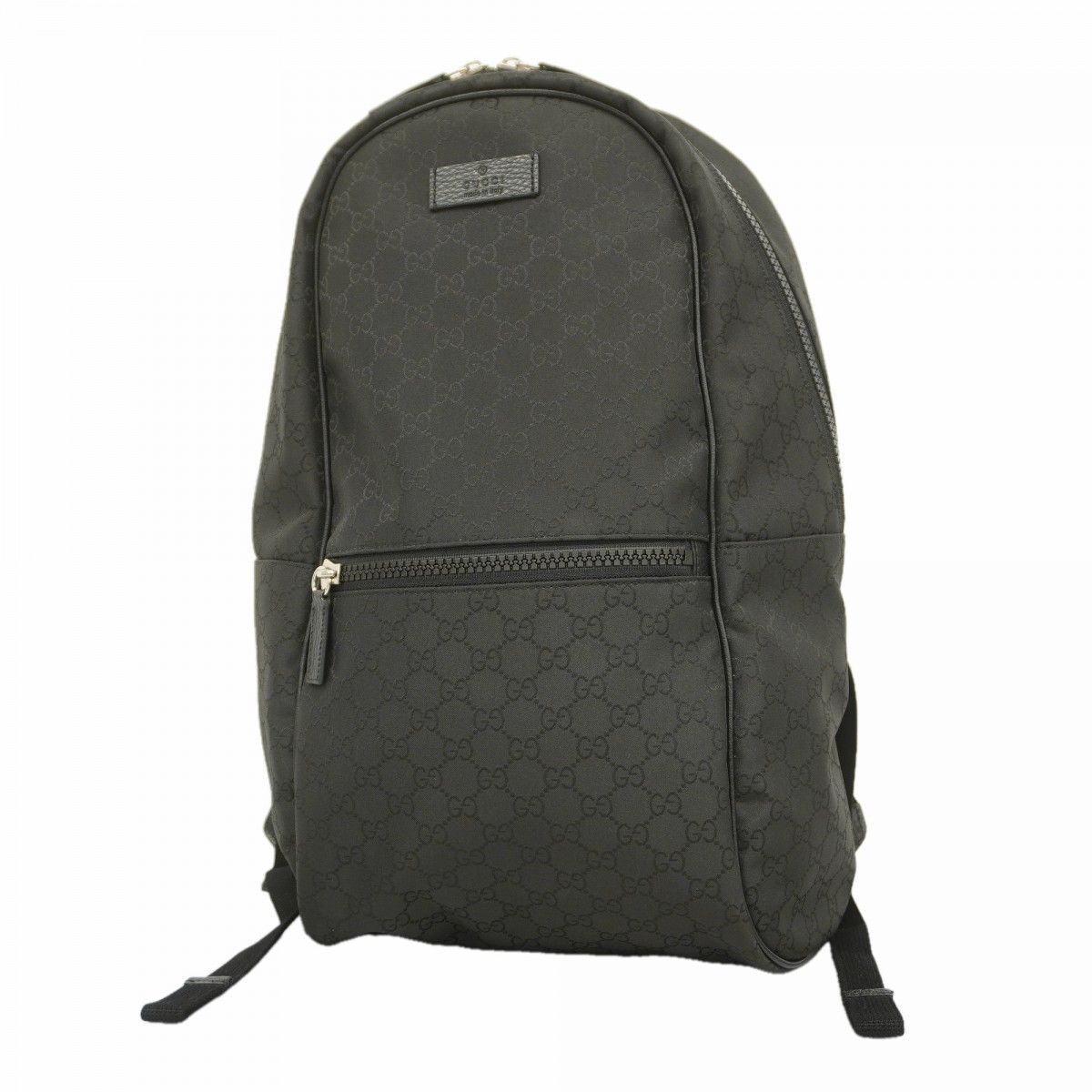 Gucci Backpack GG Nylon Black Silver