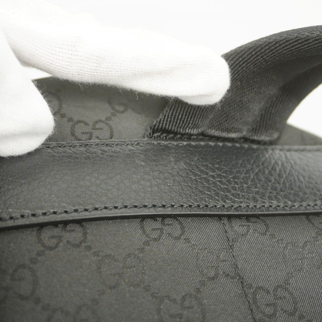 Gucci Backpack GG Nylon Black Silver — view 7