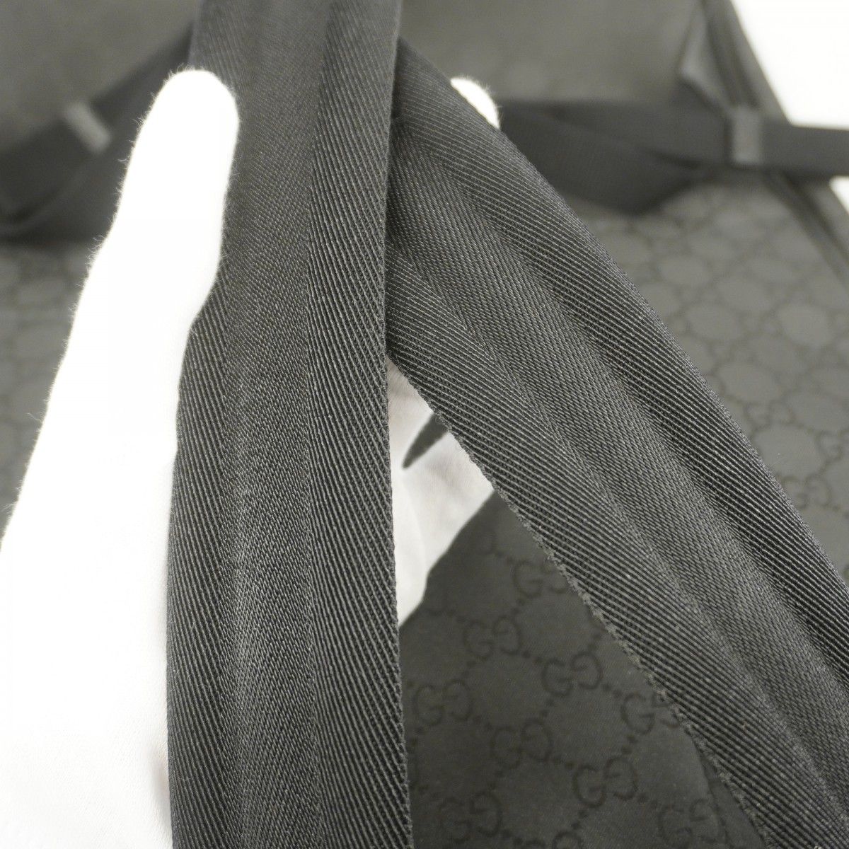 Gucci Backpack GG Nylon Black Silver — view 9