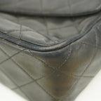 Chanel Shoulder Bag Quilted Lambskin Black Gold — view 6
