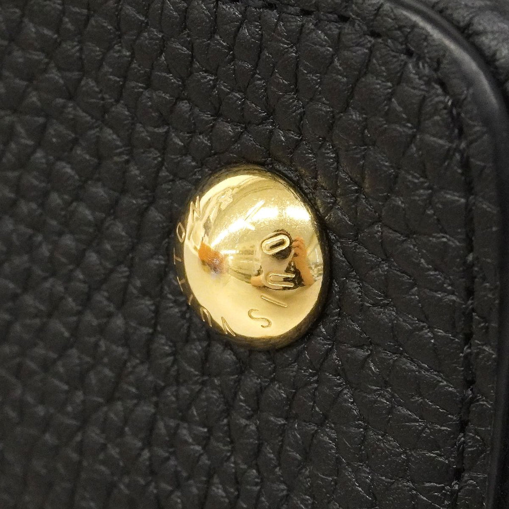 Louis Vuitton Handbag Capucines Black Beige 2-Way — view 7