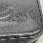 Chanel Vanity Bag Caviar Leather Black Gold 2-Way — view 6
