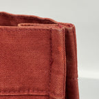 Hermes Tote Fourre Tout Canvas Red Silver — view 8