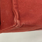 Hermes Tote Fourre Tout Canvas Red Silver — view 7