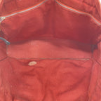 Hermes Tote Fourre Tout Canvas Red Silver — view 4