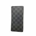 Louis Vuitton Wallet Damier Graphite Portefeuille Brazza Black Gray