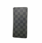 Louis Vuitton Wallet Damier Graphite Portefeuille Brazza Black Gray