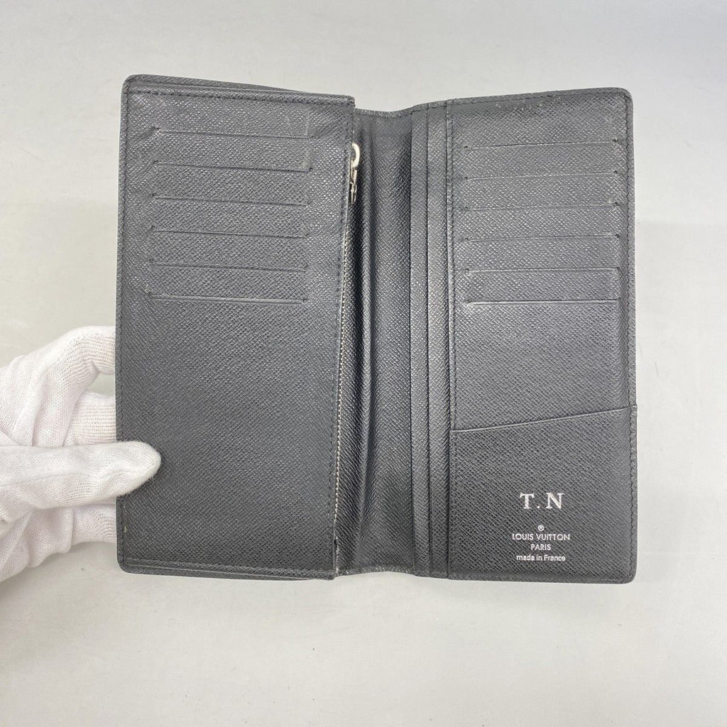 Louis Vuitton Wallet Damier Graphite Portefeuille Brazza Black Gray — view 3
