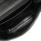 Chanel Handbag Quilted Caviar Leather Black Gold — view 4