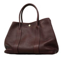 Hermes Tote Garden Party PM Negonda Bordeaux Silver