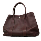 Hermes Tote Garden Party PM Negonda Bordeaux Silver