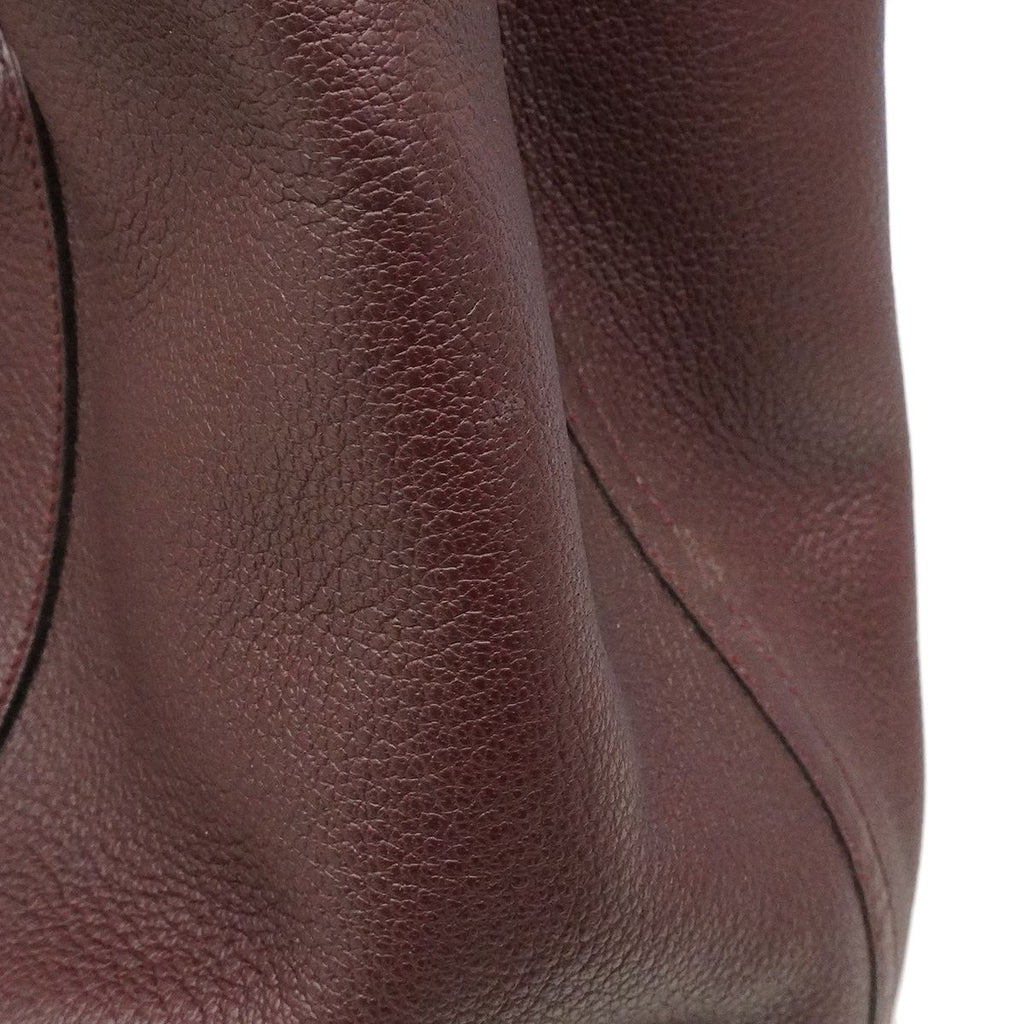 Hermes Tote Garden Party PM Negonda Bordeaux Silver — view 8